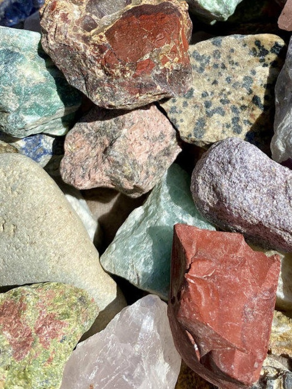Mystery 2LB crystals Gemstone Decorative Rocks raw unpolished